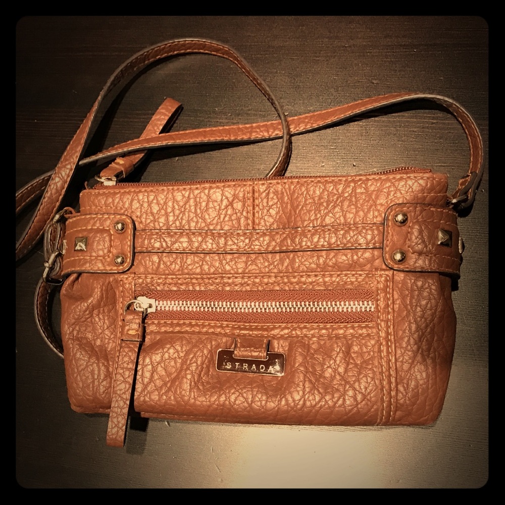 Cognac brown Strada crossbody bag